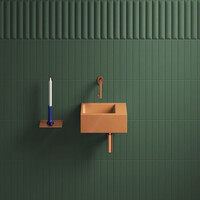 Telefoon Douche Planchet Clou Sjokker Wandmodel Brons Geborsteld PVD