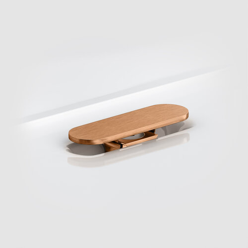 Afvoerplug en sifonaansluiting Clou First Brons Geborsteld PVD 