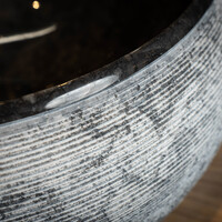 Waskom Loutro Rocky B Rond 40x40x15 cm Black