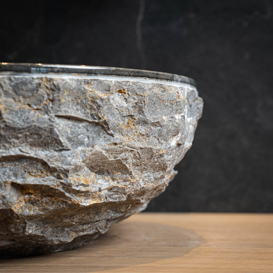 Waskom Loutro Petros Rond 30x30x14 cm Black