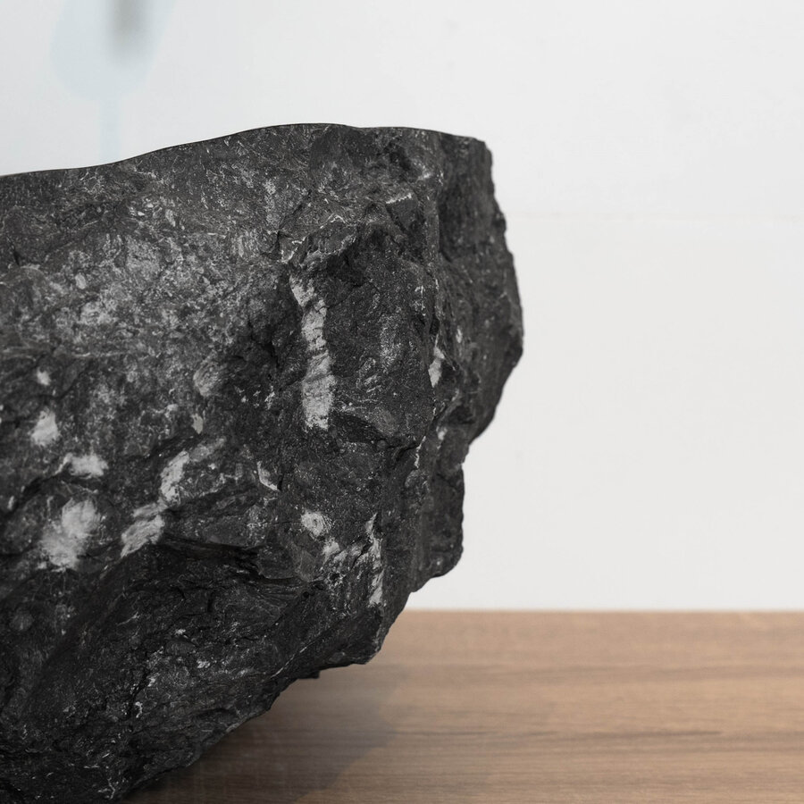 Waskom Loutro Kev B Rechthoek 50x35x20 cm Marmer Black