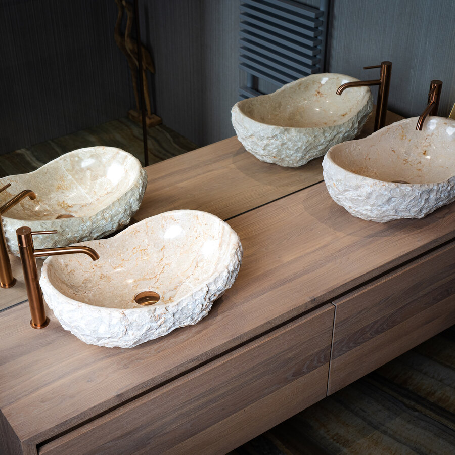 Waskom Loutro Kev S Rechthoek 50x35x20 cm Marmer Sand