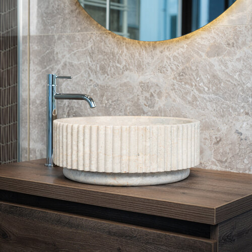 Waskom Loutro Irini Rond 40x40x15 cm Marmer 