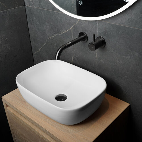 Waskom Loutro Spiro Rechthoek 45.5x32x13.5 cm Hoogglans Wit 