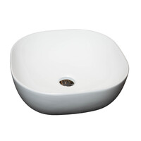 Waskom Loutro Jenny Vierkant 42x42x14 cm Hoogglans Wit