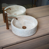 Waskom Loutro Jayda Rond 40x40x14 cm Marmer