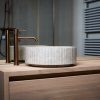 Waskom Loutro Jayda Rond 40x40x14 cm Marmer