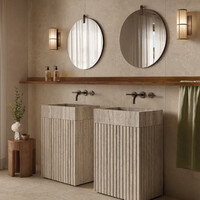 Mozaiek Kronos Nativa Mini Baguette 3D 30x120 cm Tibur Beige (Prijs per Doos)