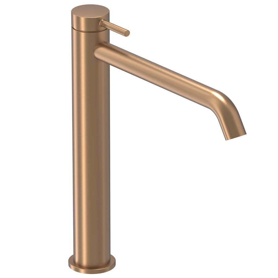 Wastafelkraan IVY Bond Model L Coldstart Geborsteld Mat Koper PVD