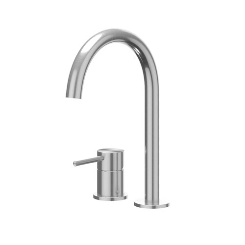 Wastafelkraan IVY Concord Coldstart 2-gats Geborsteld RVS316 