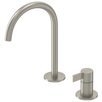 Wastafelkraan IVY Pact Coldstart 2-gats Geborsteld Nickel PVD