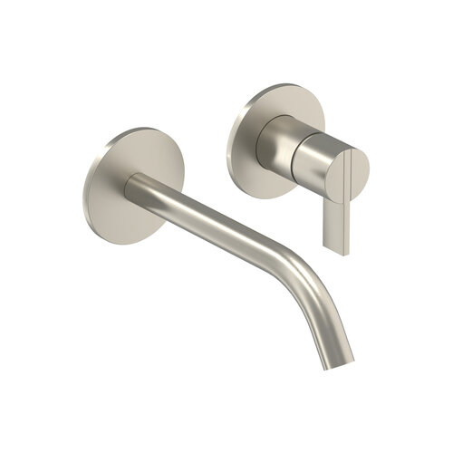 Inbouw Wastafelmengkraan IVY Pact 2-gats Coldstart Geborsteld Nickel PVD 