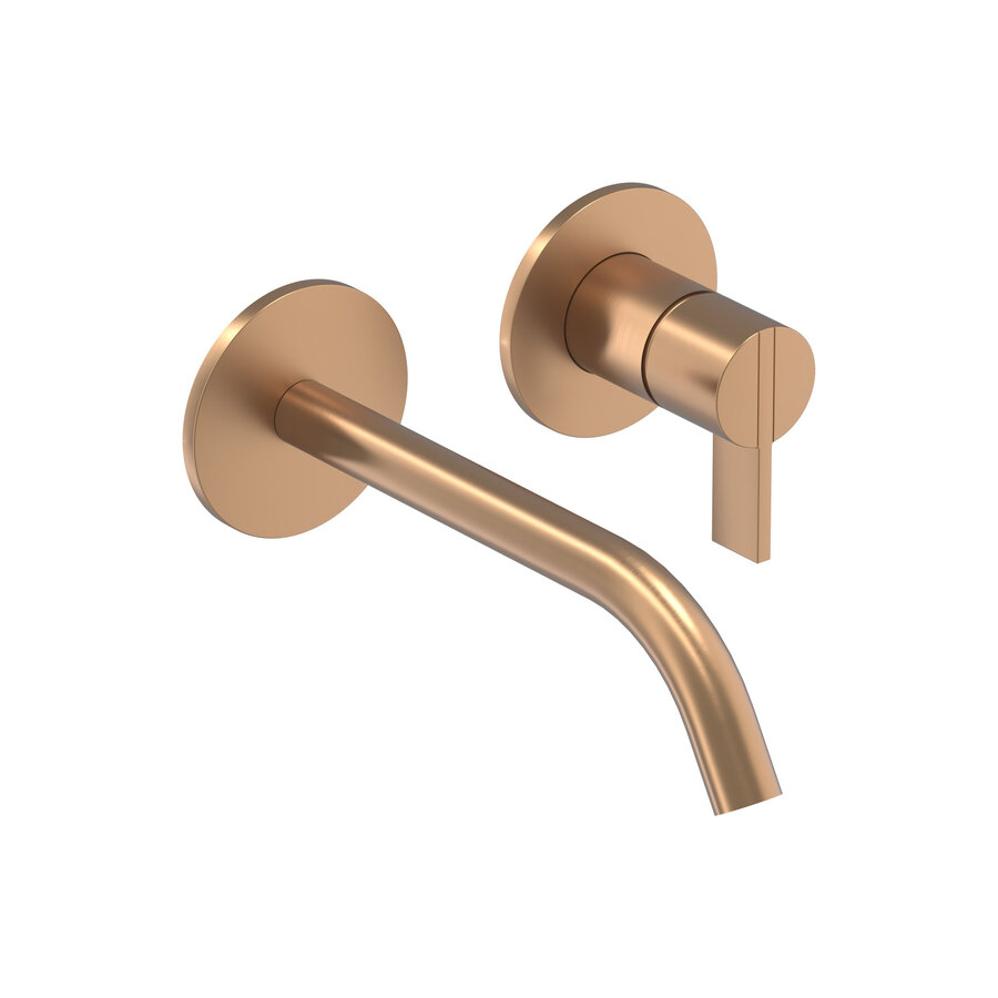 Inbouw Wastafelmengkraan IVY Pact 2-gats Coldstart Geborsteld Mat Koper PVD