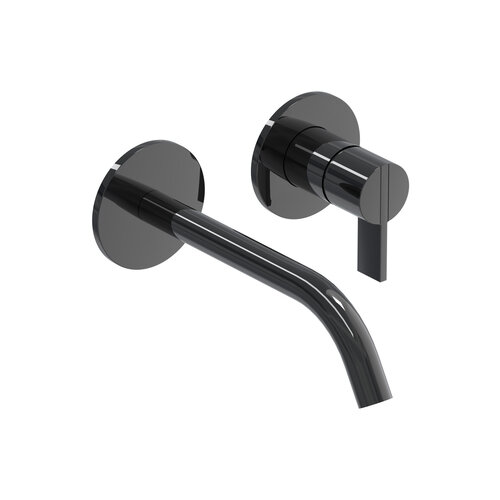 Inbouw Wastafelmengkraan IVY Pact 2-gats Coldstart Zwart Chroom PVD 