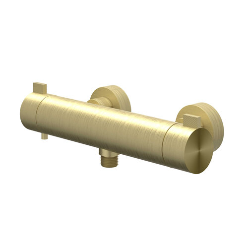 Douchethermostaatkraan IVY Tribe Opbouw Cooltouch RVS316 Geborsteld Mat Goud PVD 