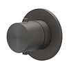 IVY Afbouwdeel IVY Concord Inbouwthermostaat Symmetry Met Rond Rozet RVS316 Geborsteld Carbon Black PVD