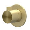IVY Afbouwdeel IVY Tribe Doorstroom inbouwstopkraan Symmetry Met Rond Rozet RVS316 Geborsteld Mat Goud PVD