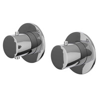 Afbouwdeel IVY Bond Inbouwthermostaat Symmetry 2-Weg Stop-Omstel Met Rond Rozet Chroom