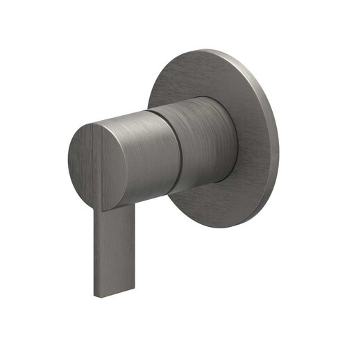 Afbouwdeel IVY Pact Inbouw douchemengkraan Met Ronde Rozet Geborsteld Metal Black PVD 