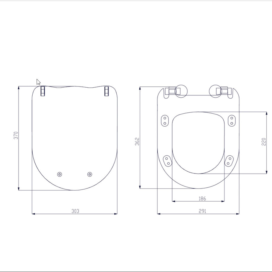 Toiletbril BWS Ducky 37 x 30.3 Cm Geel