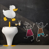 Spiegel BWS Ducky Eendvorm 54.5 x 50.5 Cm Geel