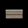 Sanilux Onderkast Sanilux Trendline Met Greeplijst Mat Zwart 120x47x52 Cm Tabak Oak