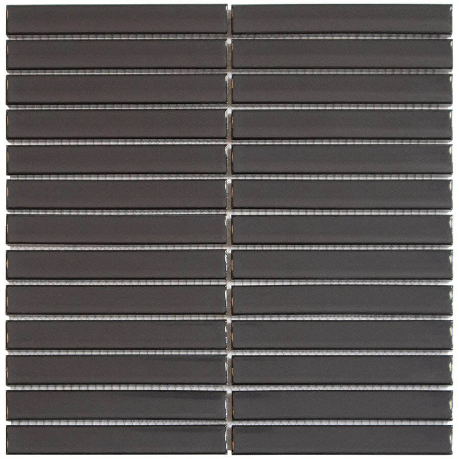 Mozaiek Tegel Sevilla 29,6x30 cm Finger Glossy Carbon Gray (Prijs per 0.89 M2)