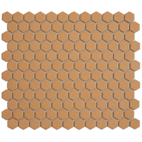 Mozaiek Tegel Hexagon 26x30 cm Mat Tuscany Gold (Prijs per 0.78 M2) 