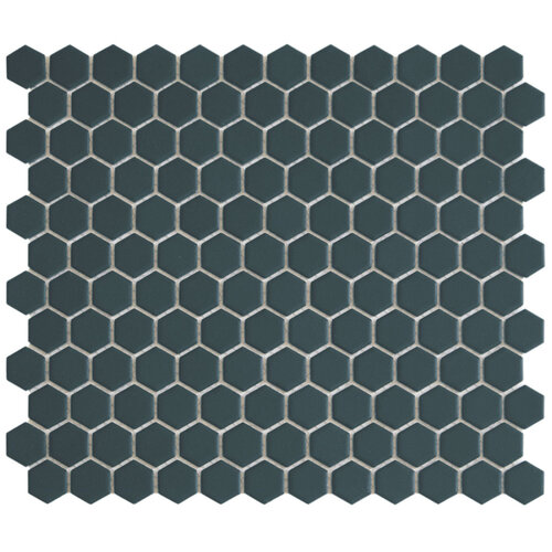 Mozaiek Tegel Hexagon 26x30 cm Camo Navy Blue (Prijs per 0.78 M2) 