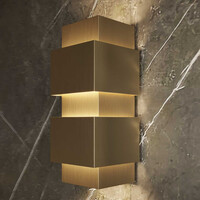 Wandlamp Martens & Meijer Berlin 10x26 Cm Rechthoek Geborsteld Gunmetal