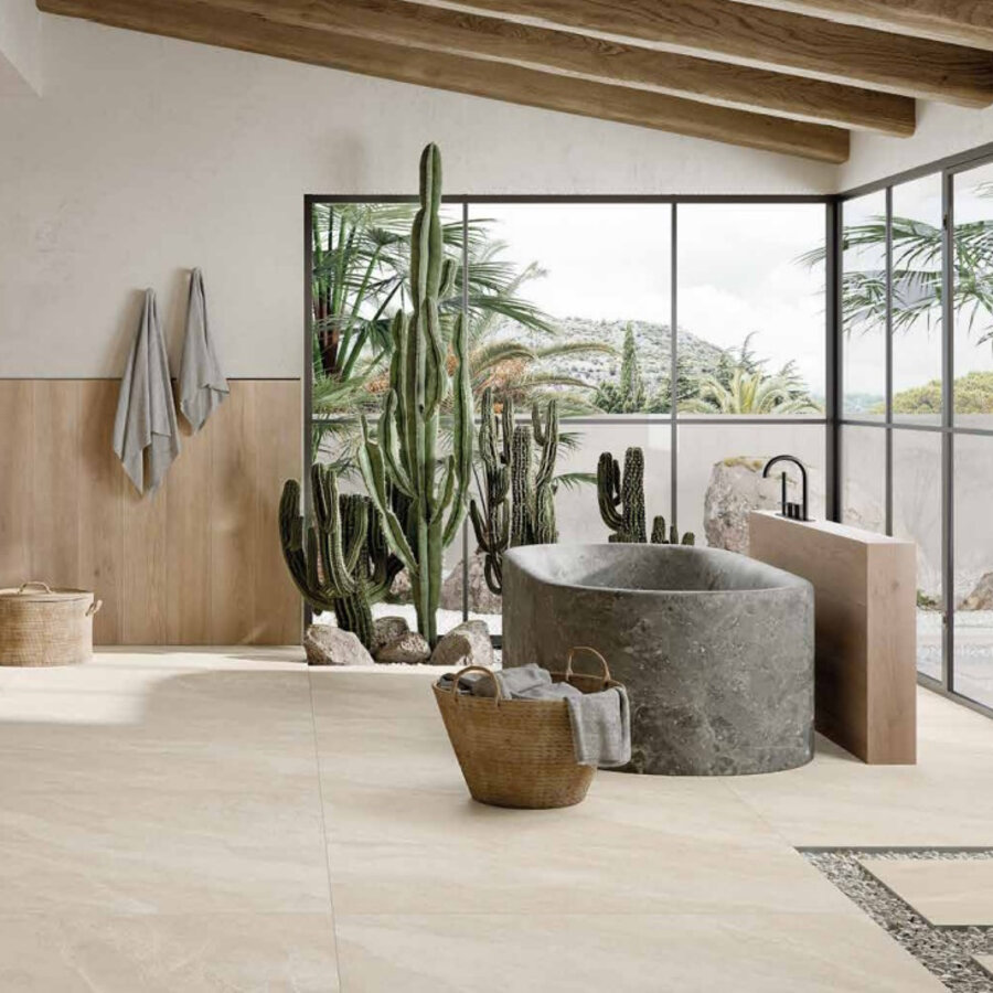 Vloertegel Alfalux Atlantis 60x120 cm Sabbia 9 mm (Prijs per M2)