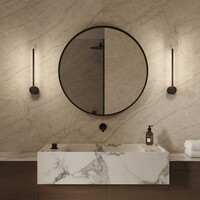 Wandlamp Martens & Meijer Wenen 40 x 10 cm Mat Zwart