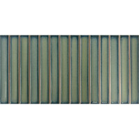 Mozaïek Stardos Bars 12.5x25 cm Glossy Green (Prijs per M2)