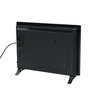 Convector Verwarming Eurom Alutherm Verre 1000W Voor in de Badkamer met Wi-Fi en Glazen Behuizing Zwart