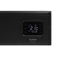 Convector Verwarming Eurom Alutherm Baseboard 2500W Laag Model met Wi-Fi Zwart