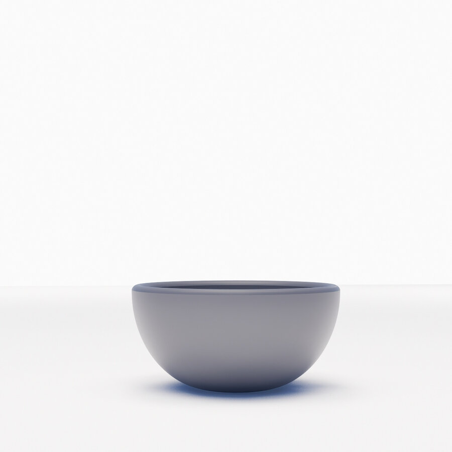 Waskom BWS Nox Mini 20 cm Solid Marmo Lei Grijs