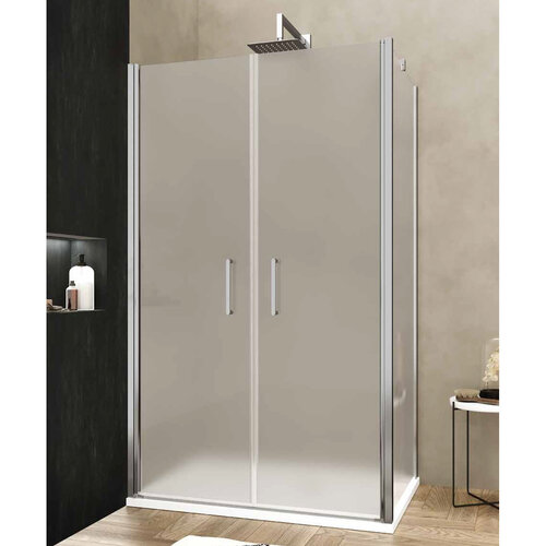 Zijwand Lacus Giglio Evo Matt 75x200 cm Kristalglas Chroom 