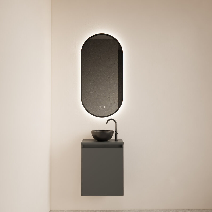 Fonteinmeubel BWS Meadow 40x50 cm Graphite Grijs Incl. Topplaat