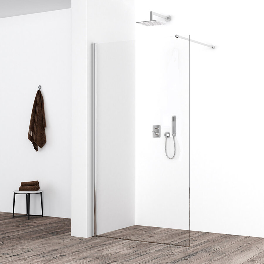 Inloopdouche Wiesbaden Eco 100x220 Cm 8 Mm Nano Coating Helder Glas Chroom