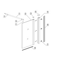 Inloopdouche Wiesbaden Eco 120x220 Cm 8 Mm Nano Coating Helder Glas Chroom