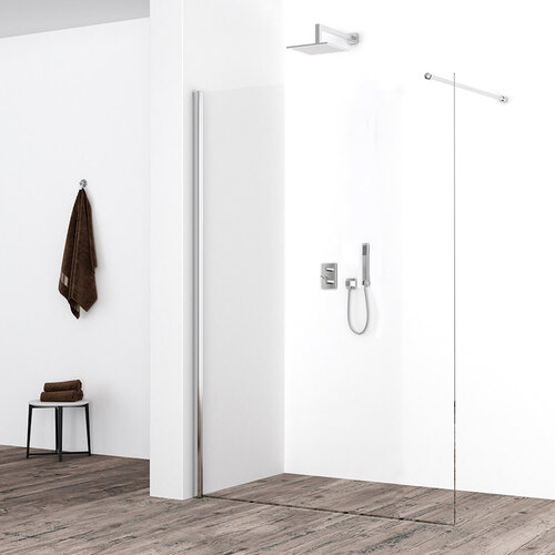 Inloopdouche BWS Loek 120x220 Cm 8 Mm Nano Coating Helder Glas Chroom 