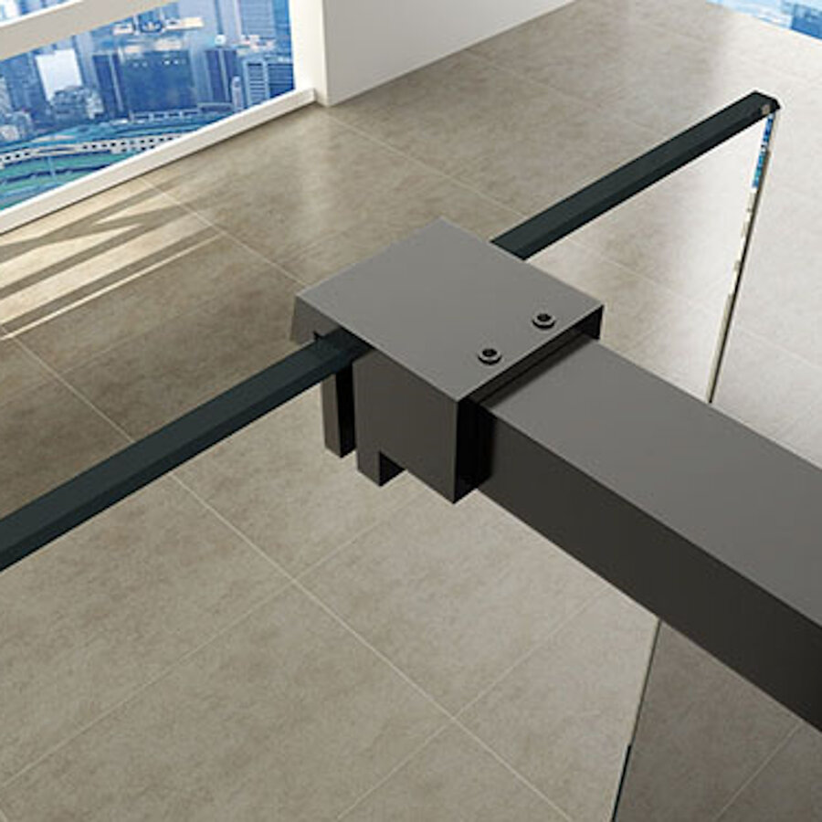 Profielset Met Stabilisatiestang Wiesbaden Slim 120cm Gunmetal