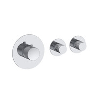 Badset Inbouw Deluxe Sanilux Giles Met Box Thermostaat Geribbelde Knop Chroom