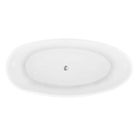 Vrijstaand Bad Luca Sanitair Primo Acryl 170x80x58 cm Incl. Afvoerset Mat Wit