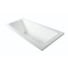Luca Sanitair Inbouw Bad Luca Sanitair Primo Acryl 169x74x45 cm Zonder Afvoerset incl. Stelpoten Glans Wit