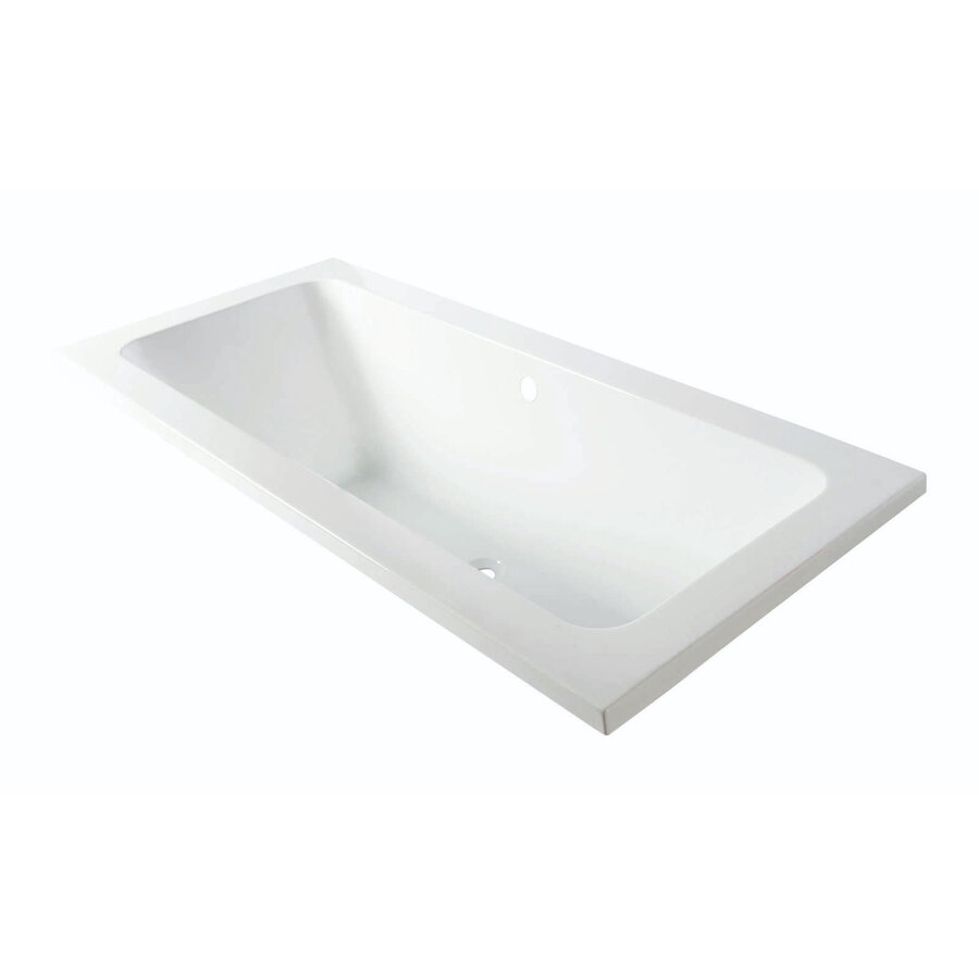 Inbouw Bad Luca Sanitair Primo Acryl 169x74x45 cm Zonder Afvoerset incl. Stelpoten Glans Wit