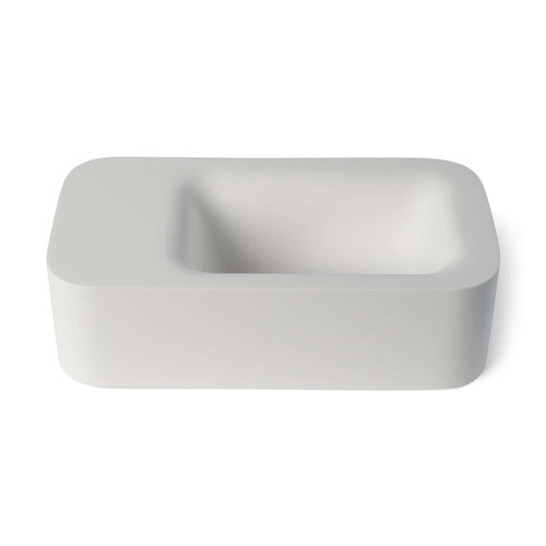 Fontein Luca Sanitair Lea 42x22x12 cm Solid Surface Zonder Kraangat Mat Wit 