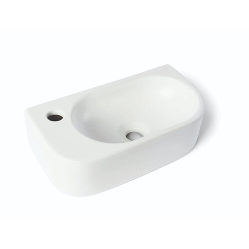 Fontein Luca Sanitair Ceramics 40x21,5x12 cm Keramiek Links Mat Wit 