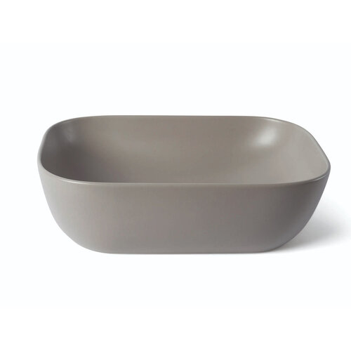 Waskom Luca Sanitair Ceramics Rechthoekig 45,5x45,5x13,5 Keramiek Mat Lichtgrijs 