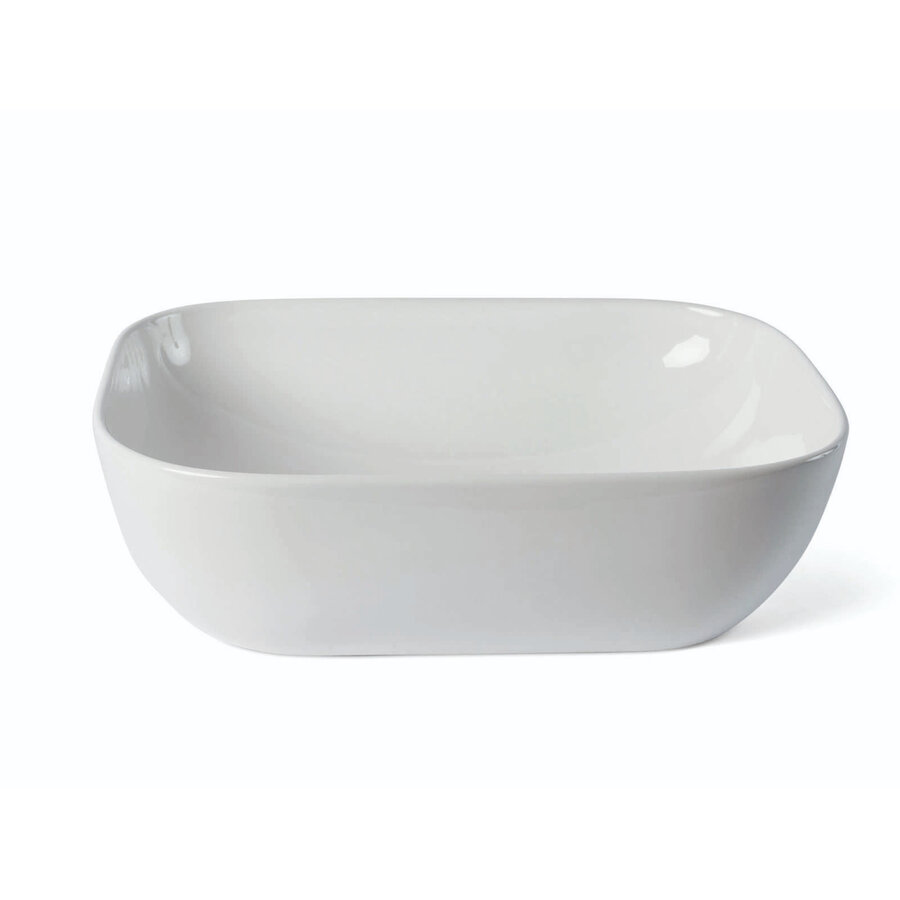 Waskom Luca Sanitair Ceramics Rechthoekig 45,5x45,5x13,5 Keramiek Glans Wit